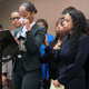 Jazmyne Childs cries during a news conference Sept. 25, 2019, as she describes the sexual harassment she says she endured while employed by the North Carolina chapter of the NAACP, in Raleigh, N.C.